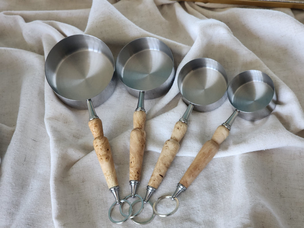 Maple Burl Measuring Cups and Spoons