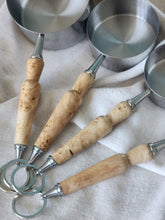 Load image into Gallery viewer, Maple Burl Measuring Cups and Spoons
