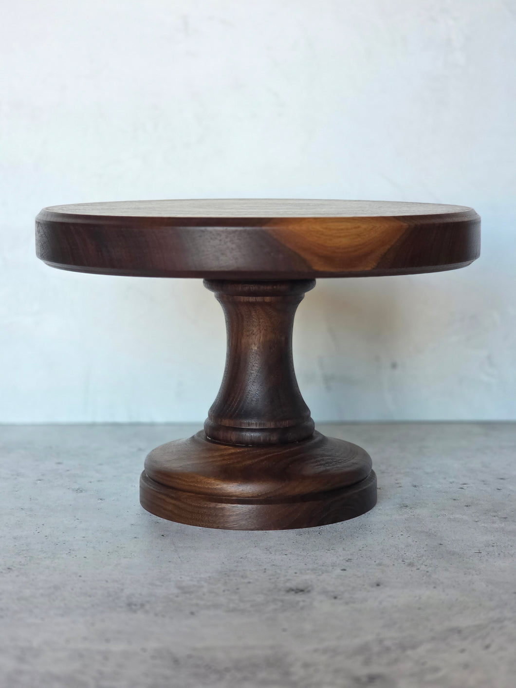 Walnut Cake Stand
